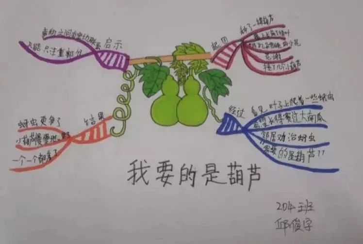 《我要的是葫芦》二年级语文课文思维导图