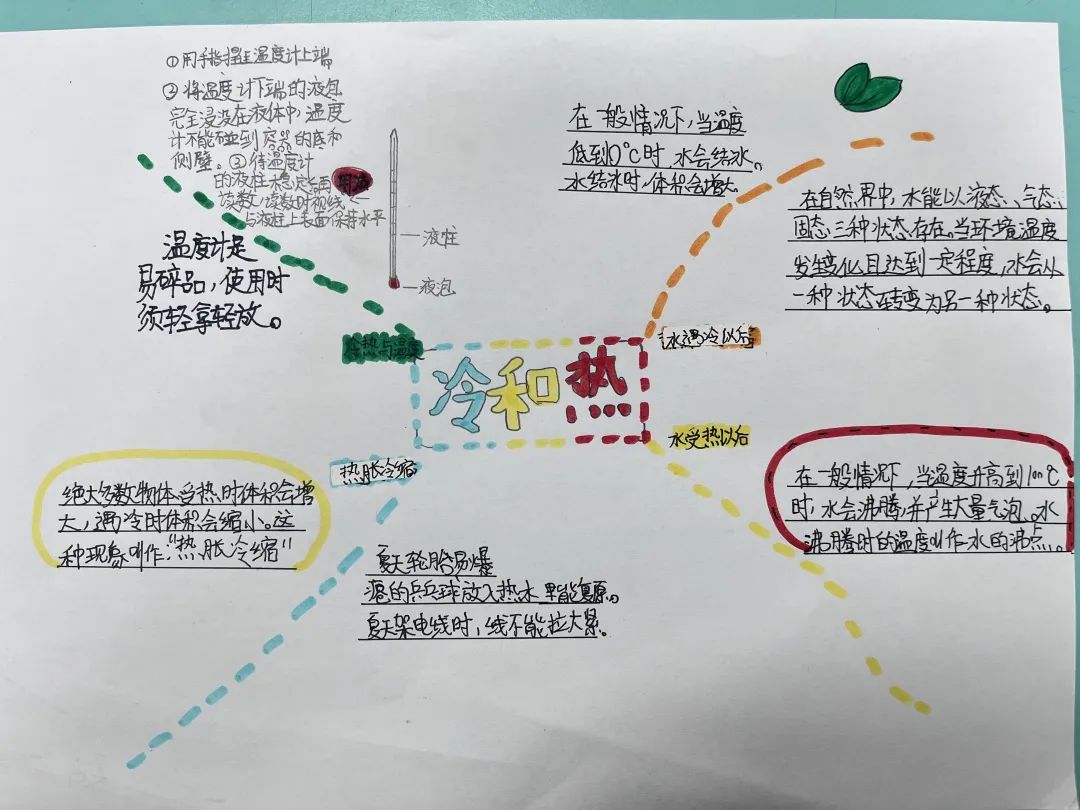 冷和热思维导图四年级