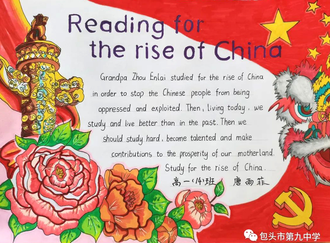 高一年级英语主题词汇思维导图 Reading for the rise of china